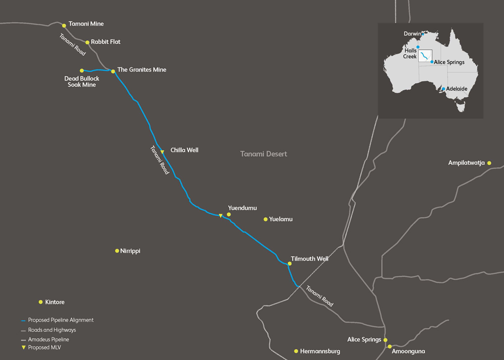 Tanami project map