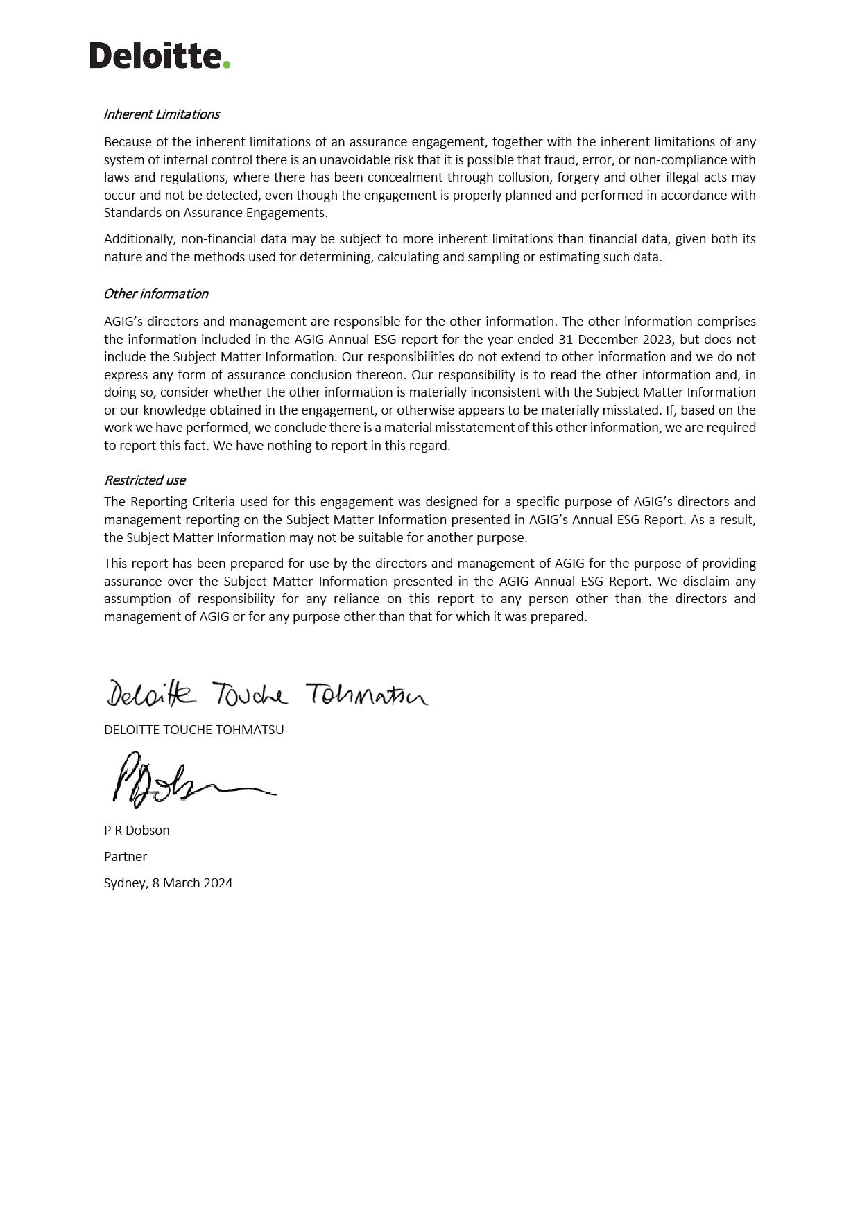 ESG 2022 Appendix